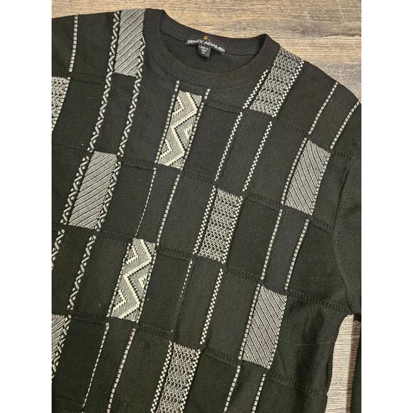 Stacy Adams xxl mens wool blend checker grandpa sweater retro vintage 2xl - Picture 2 of 8